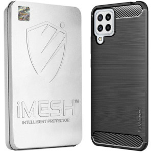 Etui Do Samsung Galaxy M22 Imesh Carbon + Szkło 5d