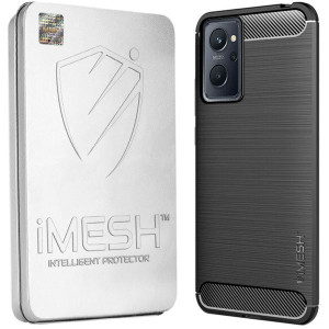Etui Do Realme 9i Obudowa Imesh Carbon + Szkło 5d