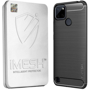 Etui Do Realme C21y Case Imesh Carbon + Szkło 5d