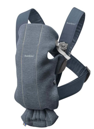 BABYBJORN MINI 3D Jersey – nosidełko, Niebieski