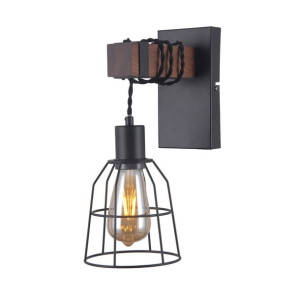 Kinkiet Italux  Reda Led Industrialny Czarny Mat  Wl-4793-1-L