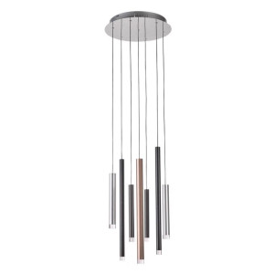 Lampa Wisząca Italux Reyna Led Nowoczesna Chrom   Md17077-7A