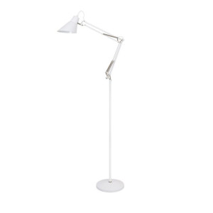Lampa Stojąca Podłogowa Italux Richard Loft Biała Ml-Hn3030 Wh+S.nick