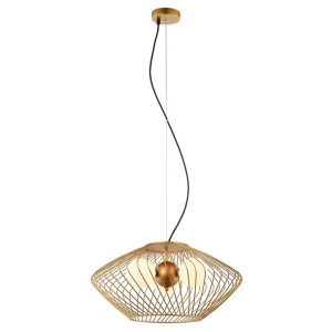 Lampa Wisząca Italux Zeno Led Nowoczesna Złota    Mdm-3845-3 Gd