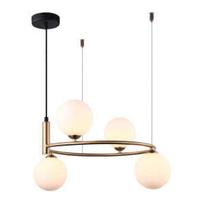 Lampa Wisząca Italux Amily Led Nowoczesna Złota   Mdm-3974/4 Bro