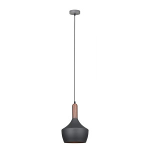 Lampa Wisząca Italux Ophelia Led Nowoczesna Czarna Mdm-3028/1 Gr+Rc