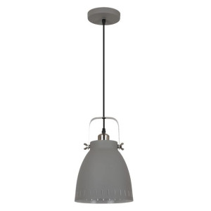 Lampa Wisząca Italux Franklin Industrialna Szara  Md-Hn8026M-Gr+S.nick