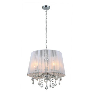 Lampa Wisząca Italux Cornelia Z Kryształkami Chrom Mdm-2572/5 W