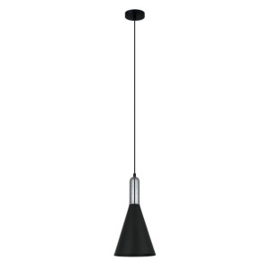 Lampa Wisząca Italux Kaia Industrialna Czarny Mat Mdm-3030/1 Bk+Cr