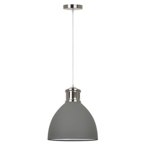 Lampa Wisząca Italux Lola Led Industrialna Szara  Md-Hn8100-Gr+S.nick