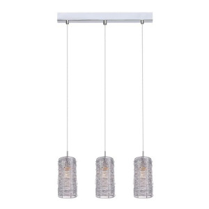 Lampa Wisząca Italux Linton Led Nowoczesna Srebrna Mdm2136/3