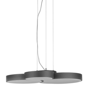 Lampa Wisząca Italux Larissa Led Nowoczesna Czarna Ad14031-3A Bl