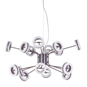 Lampa Wisząca Italux Metis Led Nowoczesna Brąz    Ad16002-16A Coffee
