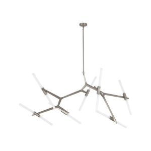 Lampa Wisząca Italux Starck Led Nowoczesna Nikiel 20034-14