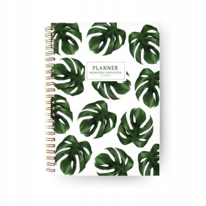 PLANER a5 TYGODNIOWY PIONOWY Monstera