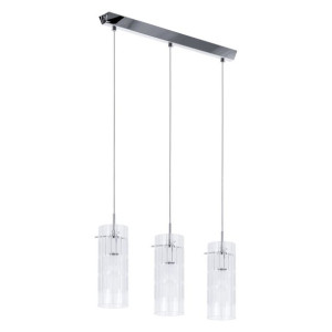 Lampa Wisząca E27 Italux Max Led Nowoczesna Chrom Mdm1957-3