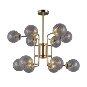 Lampa Wisząca Italux Bartolo Led Nowoczesna Złota Pnpl-43310-12