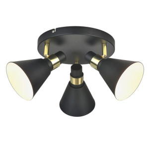 Plafon Led Italux Biagio Industrialny Czarny Mat  Mb-H16079Ck-3