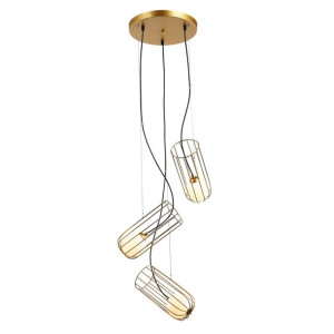 Lampa Wisząca Italux Coco Led Nowoczesna Złota    Mdm-3941/3 Gd
