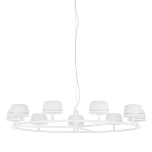 Lampa Wisząca Italux Miranda Led Nowoczesna Biała Ad16004-9A Wh