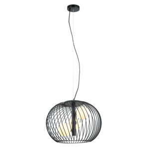Lampa Wisząca Italux Clarisa Led Nowoczesna Czarna Mdm-3843-3 Bk