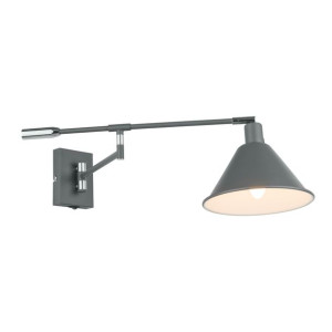 Kinkiet Ścienny Italux Trinity Industrialny Szary  Mb-402721-It Gr