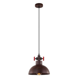 Lampa Wisząca Italux Scrulo Industrialna Brązowa  Mdm-2794/1 Rust