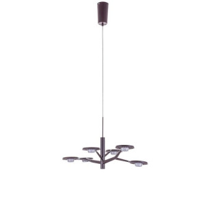 Lampa Wisząca Italux Kresyda Led Nowoczesna Brąz  Ad16014-6B Dark Coffee