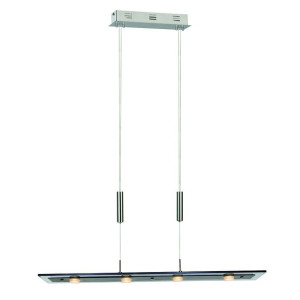 Lampa Wisząca Italux Savio Led Nowoczesna Chrom   P0795A Smoky
