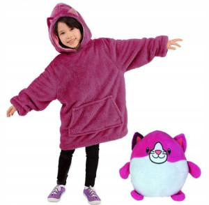 BLUZA MASKOTKA kigurumi kot ZWIERZĄTKO CIEPŁA 3w1