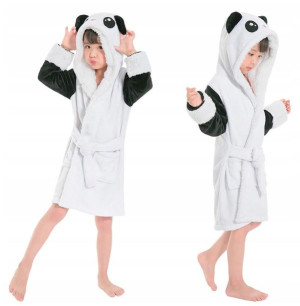 Szlafrok Panda Dziecięcy Kigurumi Kaptur 134