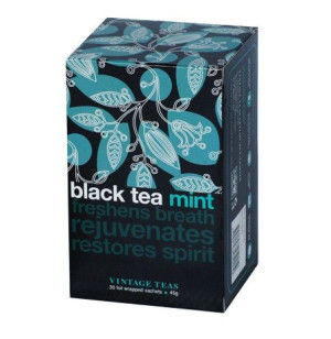 Herbata czarna Vintage Teas Black Tea Mint 30x1,5g