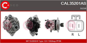 Alternator 12v 100a Casco Cal35201as