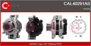 Alternator 12v 100a Casco Cal40291as