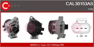 Alternator 12v 105a Casco Cal30153as