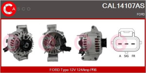 Alternator 12v 124a Casco Cal14107as