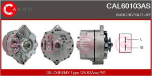 Alternator 12v 63a Casco Cal60103as