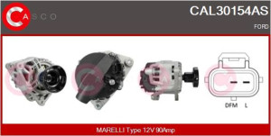 Alternator 12v 90a Casco Cal30154as