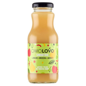OWOLOVO Smoothie jabłko gruszka agrest 250 ml