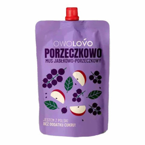 Owolovo Porzeczkowo Mus jabłkowo-porzeczkowy 200 g