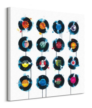 45 rpm - obraz na płótnie 85x85 cm