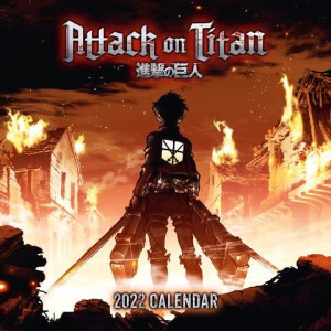 Atak Tytanów Attack on Titan - Oficjalny Kalendarz Ścienny 2022 30x60 cm