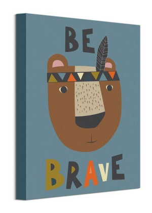 Brave Bear - obraz na płótnie 30x40 cm