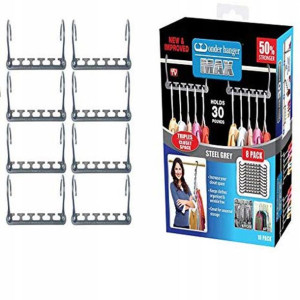 Ulepszony Wieszak Wonder MAX 8 sztuk Grafitowy 50%