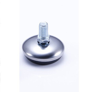 Stopka regulowana do mebli M8 37x13mm srebrny noga meblowa z przegubem