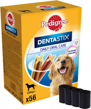 PEDIGREE DentaStix (duże rasy) przysmak dentystyczny dla psów 56 szt. - 8x2