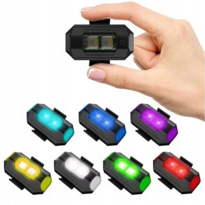 Lampka LED uniwersalna motocykl rower dron USB 7-k