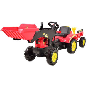 Traktor Na Pedały Z Przyczepą I Łyżką /tr3005