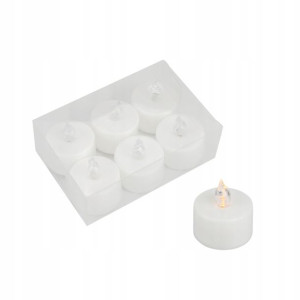 Świeczka Led Na Baterie Lampka Znicz Wkład 6 Szt