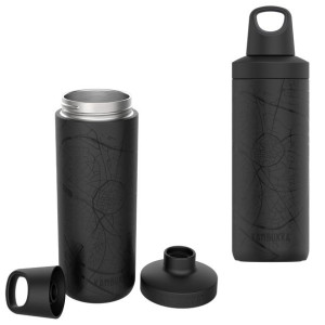 Czarny Termos Szczelna Butelka Termiczna 500ml Stalowa Kambukka Reno Insula